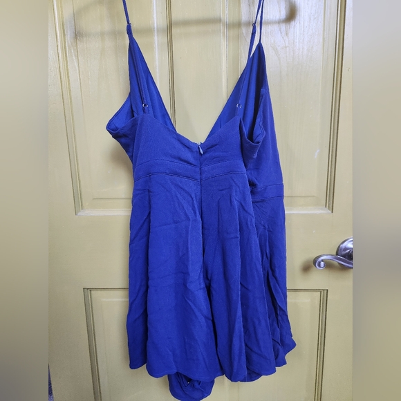 Blue wrap skort dress - Lulus - Picture 3 of 3